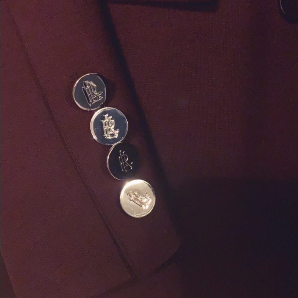 RALPH LAUREN BURGUNDY BLAZER